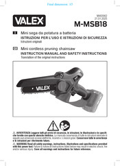 Valex M-MSB18 Instruction Manual And Safety Instructions