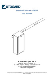 Autogard AG900F User Manual