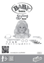 BABY born Zapf creation Styling Artist 836033 Manual