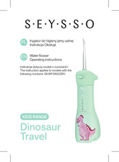 SEYSSO KIDS DINOSAUR TRAVEL Operating Instructions Manual