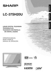 Sharp Aquos LC-37SH20U Operation Manual