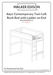 Walker Edison Adyn WEADN05TL2 Assembly Instructions Manual
