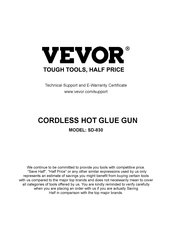 VEVOR SD-830 Manual