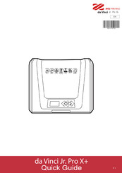 XYZ Printing da Vinci Jr. Pro X+ Quick Manual
