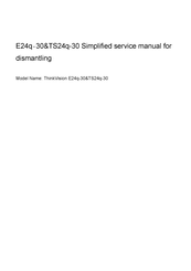 Lenovo ThinkVision E24q-30 Simplified Service Manual