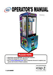 LAI Games Toad Trip Operator's Manual