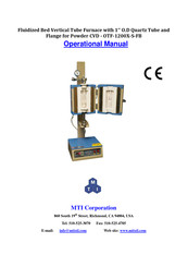 MTI OTF-1200X-S-FB Operational Manual