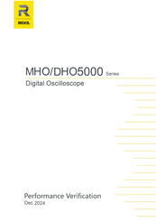 Rigol DHO5058 Performance Verification Manual