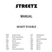 Streetz S110-BLK Manual