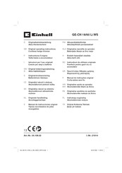 EINHELL GE-CH 18/60 Li Original Operating Instructions