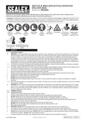 Sealey MIG200i Instructions Manual