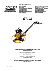 Euro Shatal ST122 - M12800 - ROBIN GASOLINE Operating Instructions/Spare Parts List