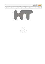 Infors HT Ecotron Manual