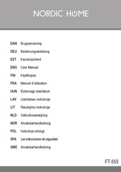 Nordic Home FT-555 User Manual