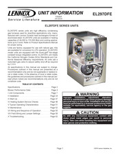 Lennox ELITE EL297DF090XE48C Unit Information