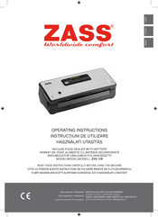 Zass ZVS 11R Operating Instructions Manual