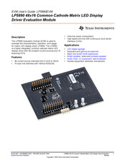Texas Instruments LP5890 User Manual