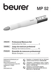 Beurer MP 52 Instructions For Use Manual