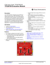 Texas Instruments TPS26750EVM User Manual