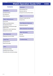 Casio 5751 Operation Manual