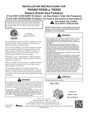 Daikin Amana CAPFA6030D3 Installation Instructions Manual