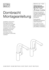 Dornbracht Elio 33 840 790 0010 Series Installation Instructions Manual
