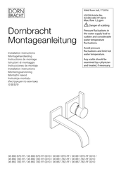 Dornbracht Mem 36 867 782 0010 Series Installation Instructions Manual