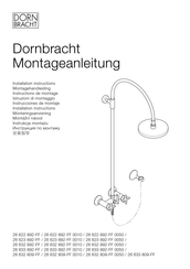 Dornbracht Tara 26 632 809 0050 Series Installation Instructions Manual