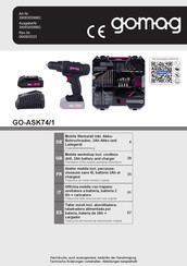 gomag GO-ASK74/1 Translation Of The Original Operating Instructions
