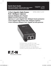 Eaton TRIPP LITE NPOE-30W-1G-INT Quick Start Manual