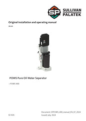 Sullivan-Palatek POWS 400 Original Installation And Operating Manual