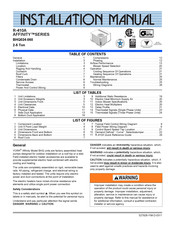 Johnson Controls AFFINITY BHQ030 Installation Manual