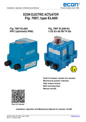 ERIKS Econ 7907 ELA60 Installation, Operation & Maintenance Manual