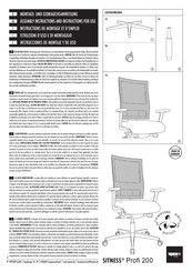 Topstar SITNESS Profi 200 Assembly Instruction And Instructions For Use