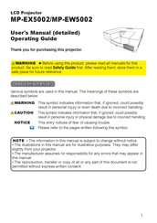 Hitachi MP-EW5002 User Manual
