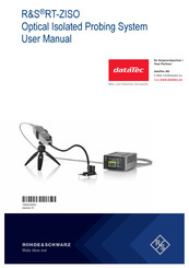 Rohde & Schwarz R&S RT-ZISO User Manual