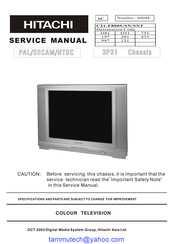 Hitachi C21-F800SN Service Manual
