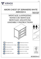 VIPACK AMORI AMKO3314 Assembly Instructions Manual