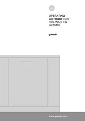 Gorenje GV66167 Operating Instructions Manual