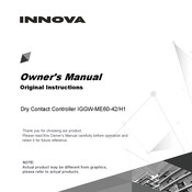 Innova IGGW-ME60-42/H1 Owner's Manual