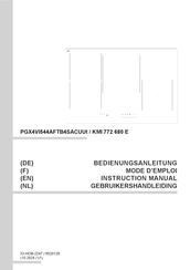 Amica KMI 772 680 E Instruction Manual