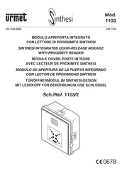 urmet domus Sinthesi 1103/2 Manual