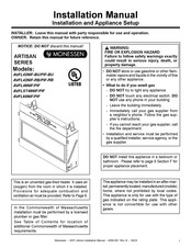 Monessen Hearth Artisan AVFLST48PIP Installation Manual