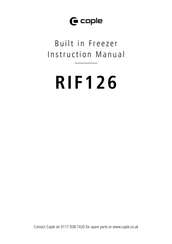 Caple RIF126 Instruction Manual