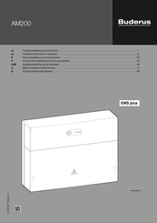 Buderus EMS plus AM200 Installation Instructions For Contractors
