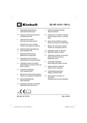 Einhell GE-HR 18/30-1 WH Li Original Operating Instructions