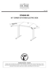 OSP Home Furnishings STH4848-WH Assembly Instructions Manual