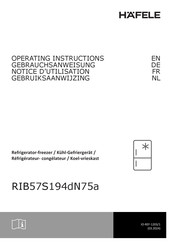 Häfele RIB57S194dN75a Operating Instructions Manual