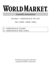 World Market 1089W Assembly Instructions Manual