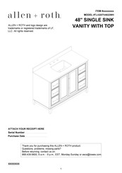 LF allen + roth TJ-0207V4822WH Assembly Instructions Manual